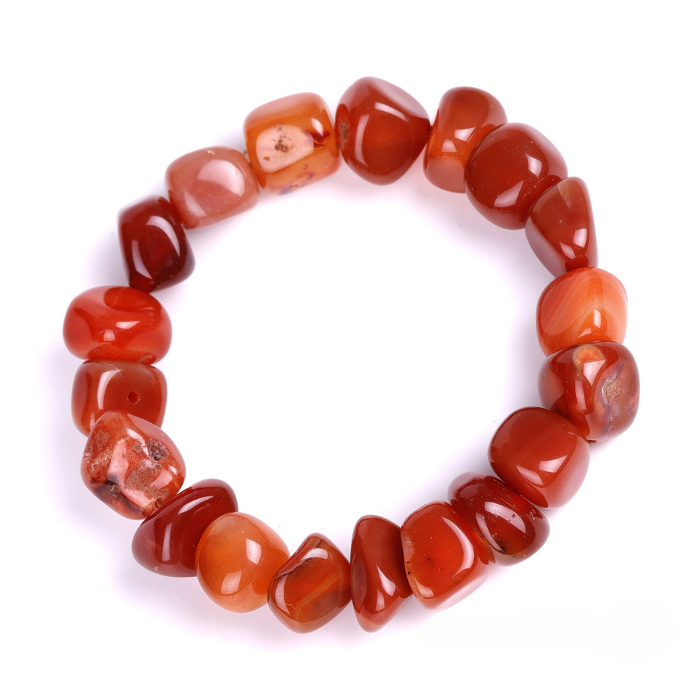 Pulsera de ónice de fantasía roja de color mixto al por mayor